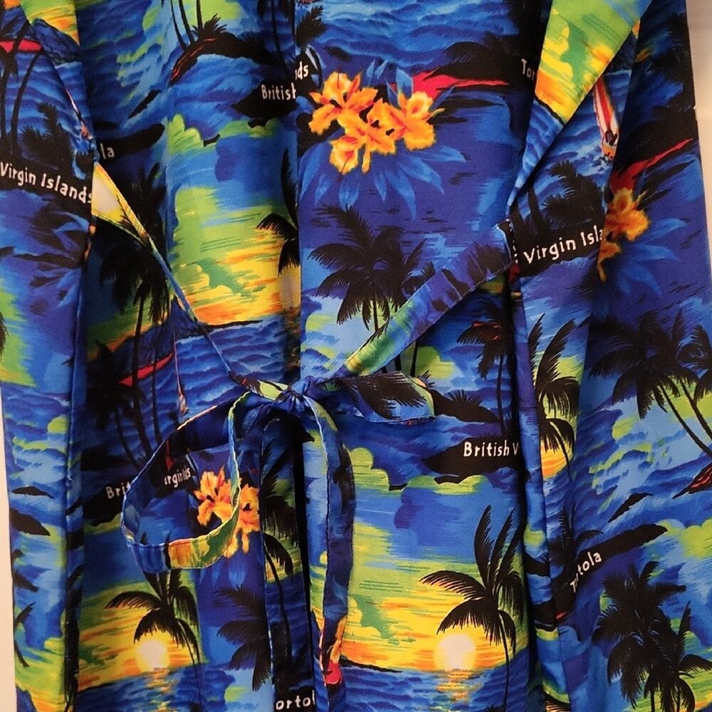 Rima Beach Wear Sleeveless Dress Tropical Print Size XXL - Picture 11 of 11